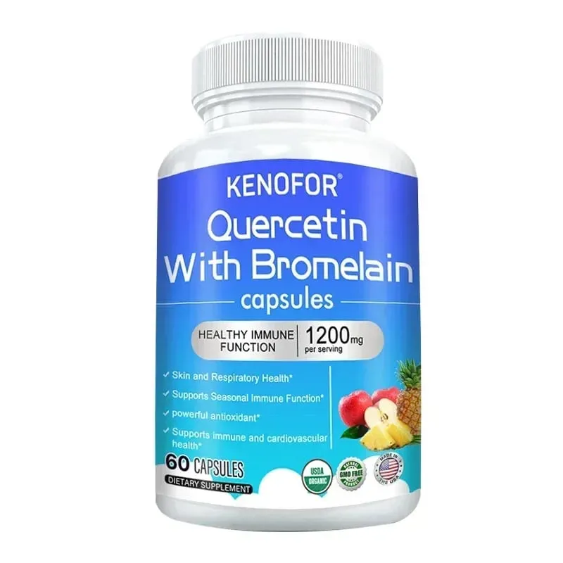 Quercetin + Bromelain komplex kapszula 1200 mg - Immun ízületek és emésztés támogatása C- és D3-vitaminnal 30/60/120 — image 9