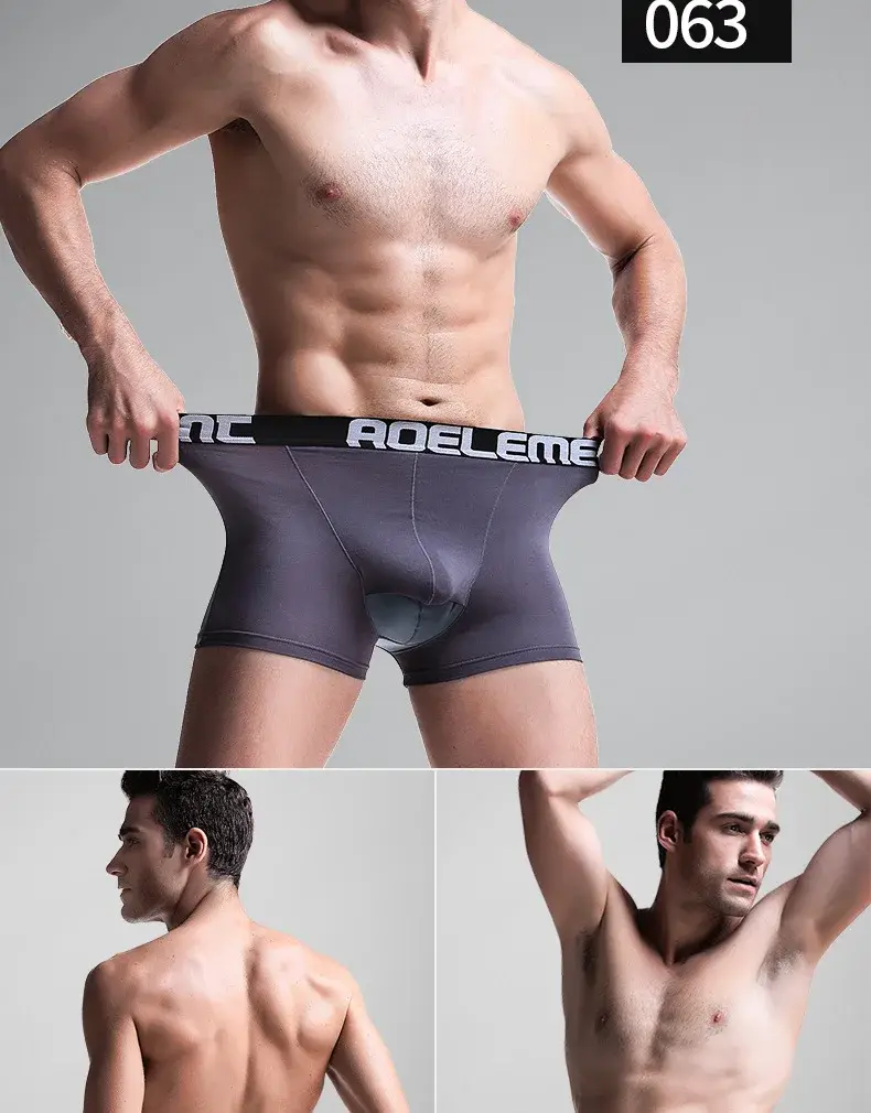 L-5XL tamanho grande masculino varicocele roupa interior suporte testículo escrotal bolsa dupla boxer cabo espermático separação de bala underpant — image 5