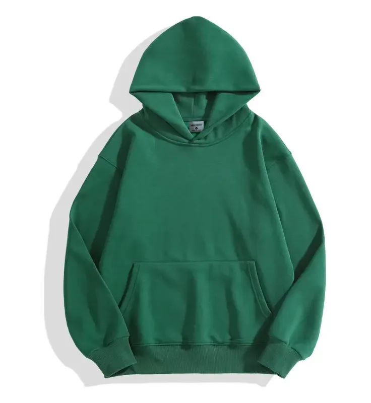 DIY Custom Your Brand LOGO 500GSM Heavy Weight New Autumn Winter Casual Thick Cotton Men's Top Solid Color Hoodies Sweatshirt — image 12