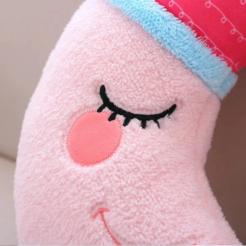 Fantastic Star Cloud Moon Rainbow Plush Pillow Stuffed Sky Natural Cushion Yellow Pink Blue Shy Emotion Plushie Decoration Gift — image 7