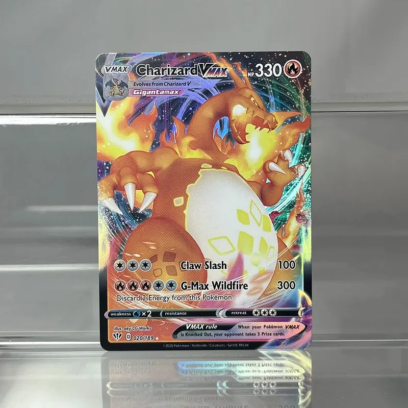 Charizard PTCG Single Collection Card 1st Edition 1996 Vmax Ex Rare Rainbow Card PKM Proxy Cards Toys Gifts — image 40