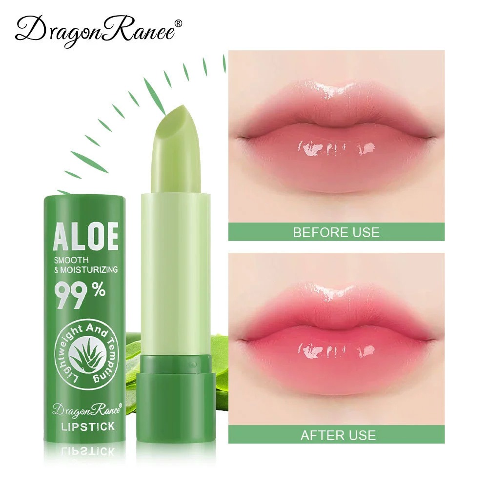 Aloe Vera Color-Changing Lipstick Long-Lasting Moisturizing Temperature-Activated Lip Balm Fade-Resistant Nourishing Lip CareSet