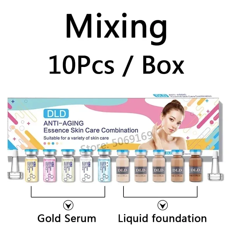 10 vials Korea 5ml BB Cream Glow Essence Beginner Starter Kit Liquid Foundation Moisturizing Hydration Skin Rejuvenation Beauty — image 12