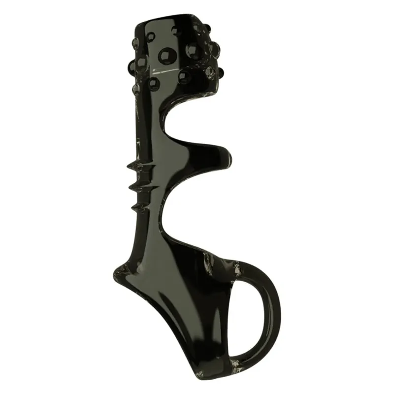 Penis Rings For Men Sleeve Reusable Condoms Dick Sleeve Silicone Penis Extender Glans Cover Enlargement Cock Ring Sex Toys — image 9