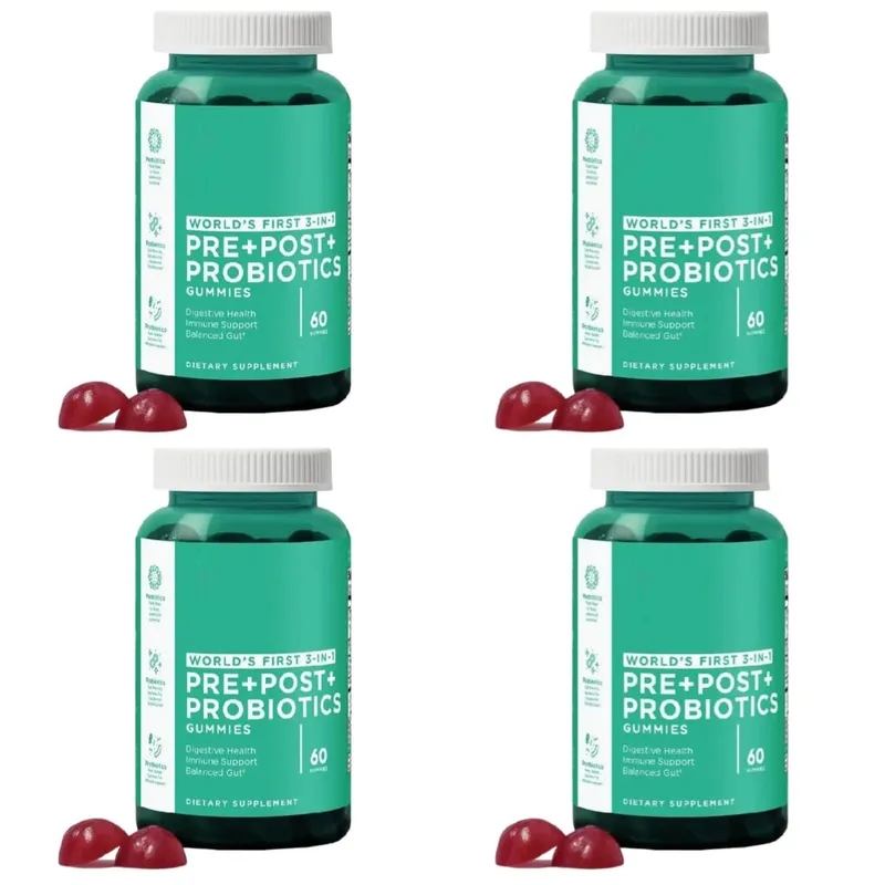 3-Pack Gummies Sæt: Ashwagandha til afstressning af tarmsundhed Probiotika + ACV Detox Vegansk Glutenfri Supplement 60 Ct hver — image 10