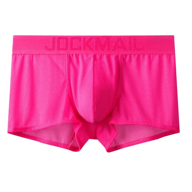 Sexy Underwear Mens Flat Corner Pants Ice Silk Breathable Youth Quadrangle Pants Guard Pants Mesh Quick Drying — image 35