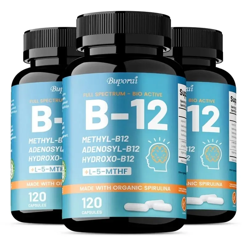 Vitamin B12 - Supports Energy Metabolism Nervous System Cell Health Heart Immunity and Red Blood Cell Formation — image 8