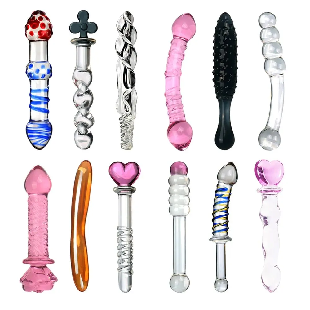 Pyrex Glass Dildo 195x33mm Fake Penis Crystal Anal Beads Butt Plug Prostate Massager G Spot Female Masturbation Toys — image 6