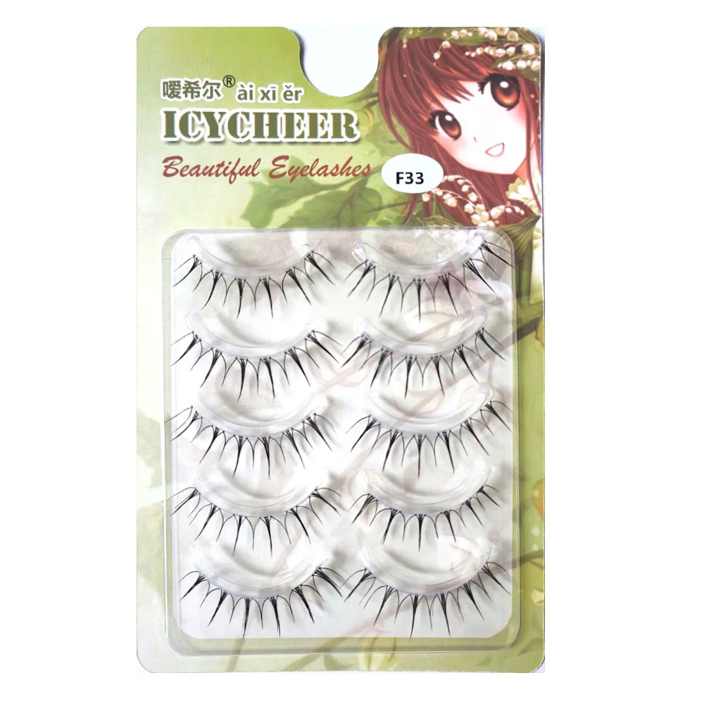 5 Pairs Fairy False Eye Lashes Natural Eyelashes Extension Clear Band Korean Girl Style Handmade Soft Nude Makeup Tools — image 6