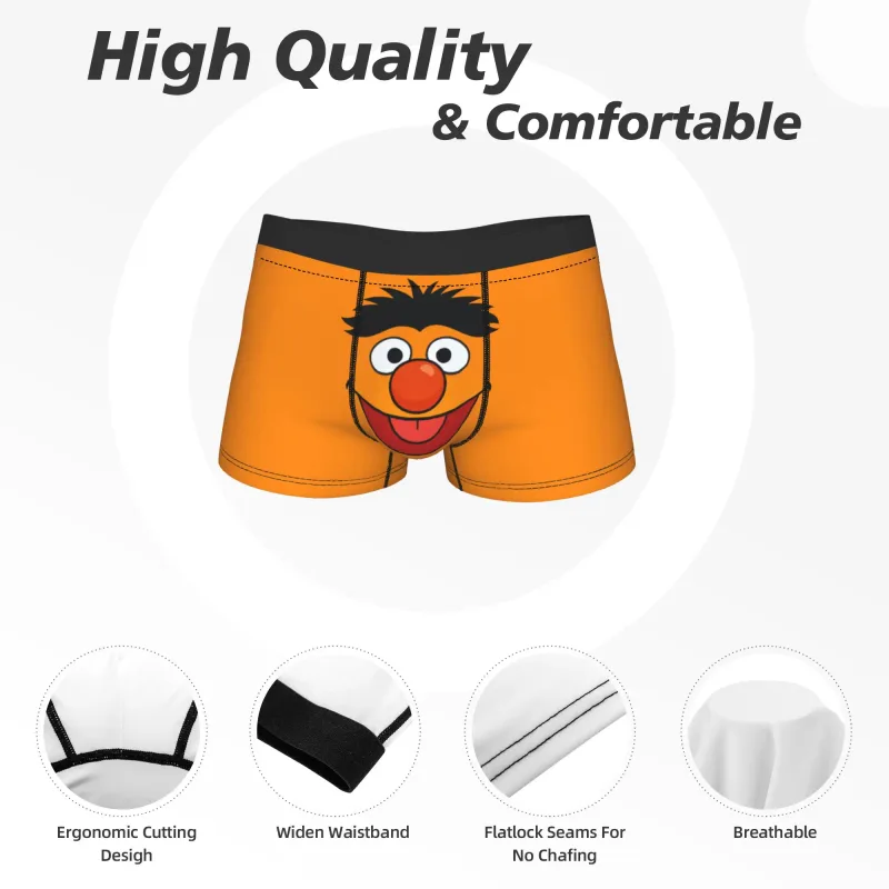 S-Sesames Streets Tango Elmo & Grover Unterwäsche Herren Shorts Slips Lustige Boxershorts Qualität Customs Oversize Höschen — image 5