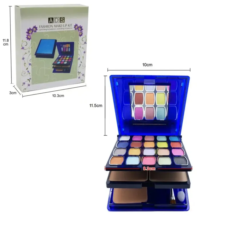 30-color multifunctional makeup palette eyeshadow + blush + powder + lip gloss comes with a powder puff eyeshadow brush cont — image 3