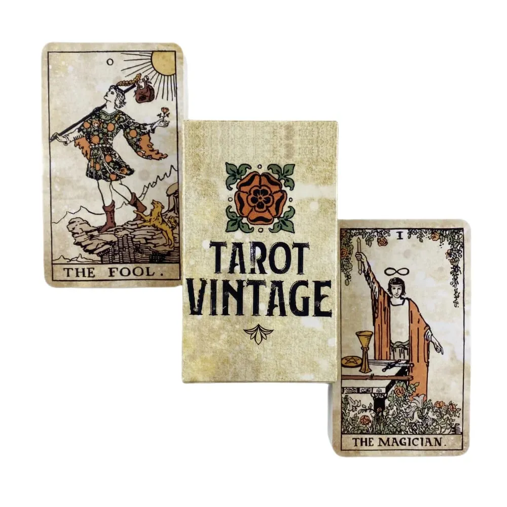 Tarot Vintage Cards A 78 Rider Deck Oracle English Visions Divination Board Playing Game Cards