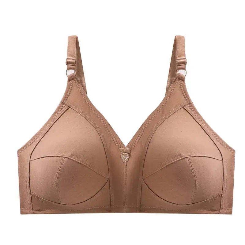 White Cotton Bra Big Bust 85 90 95 100 105 110 115 C D DD E F Cup Bras For Women Push Up Comfortable Seamless Sexy Lace Bh C01 — image 12