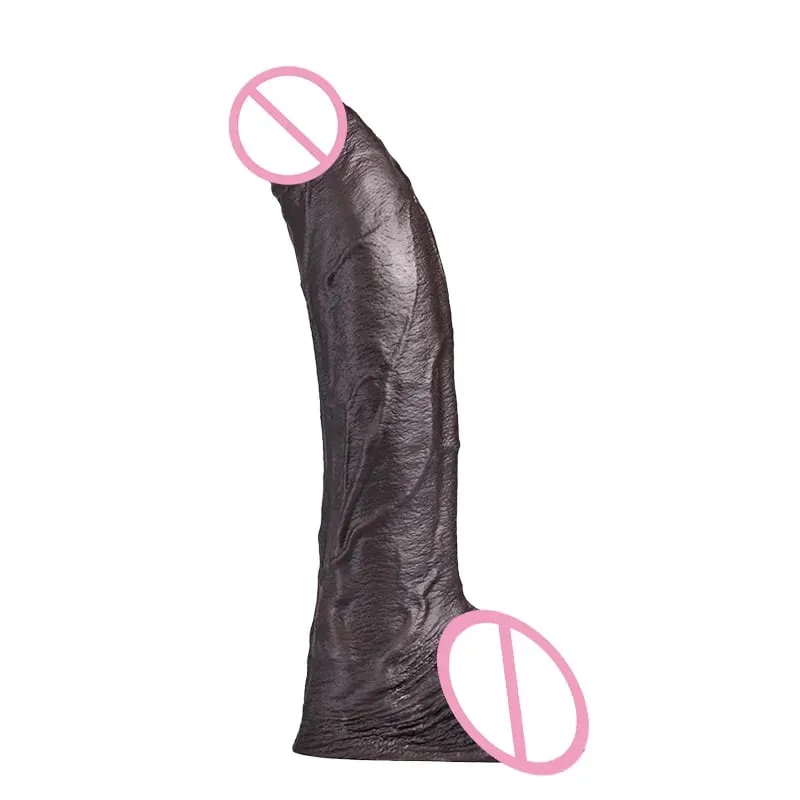 Long Black Dildo Realistic Dick Woman Dildos Masturbator For Women Soft Silicone Suction Cup Big Penis Anal Sex Toys Gay — image 1