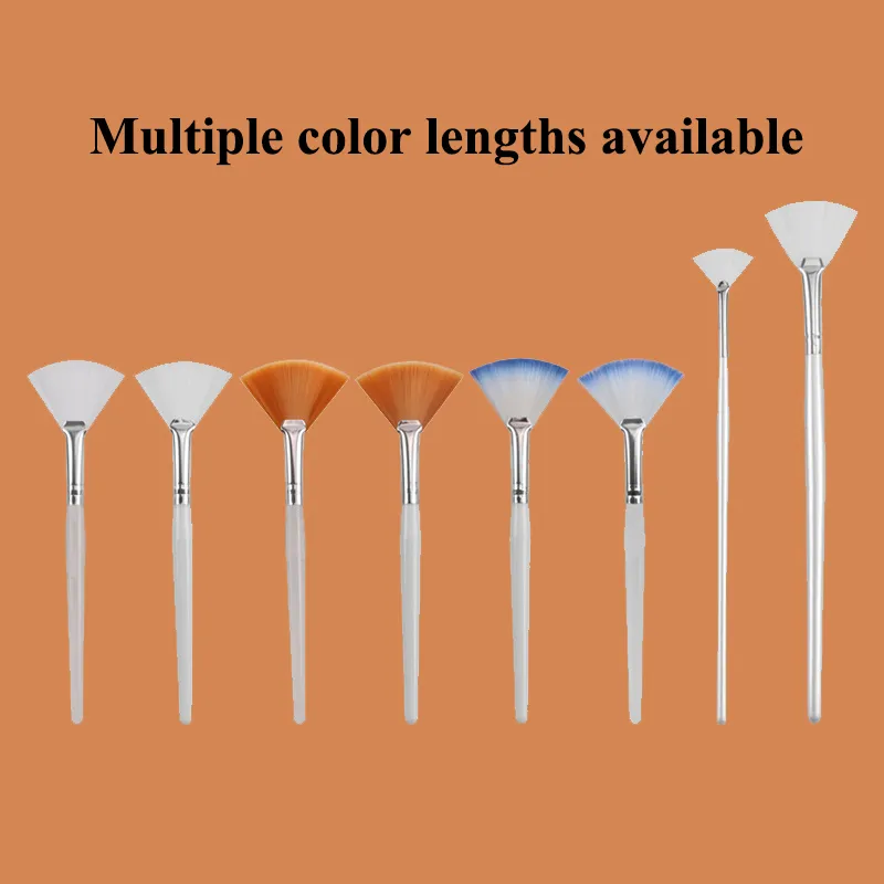 Practical Facial Brushes Fan Makeup Brushes Portable Mask Brush Cosmetic Tools for Women Flexible Facial Soft Mask Applicator — image 2