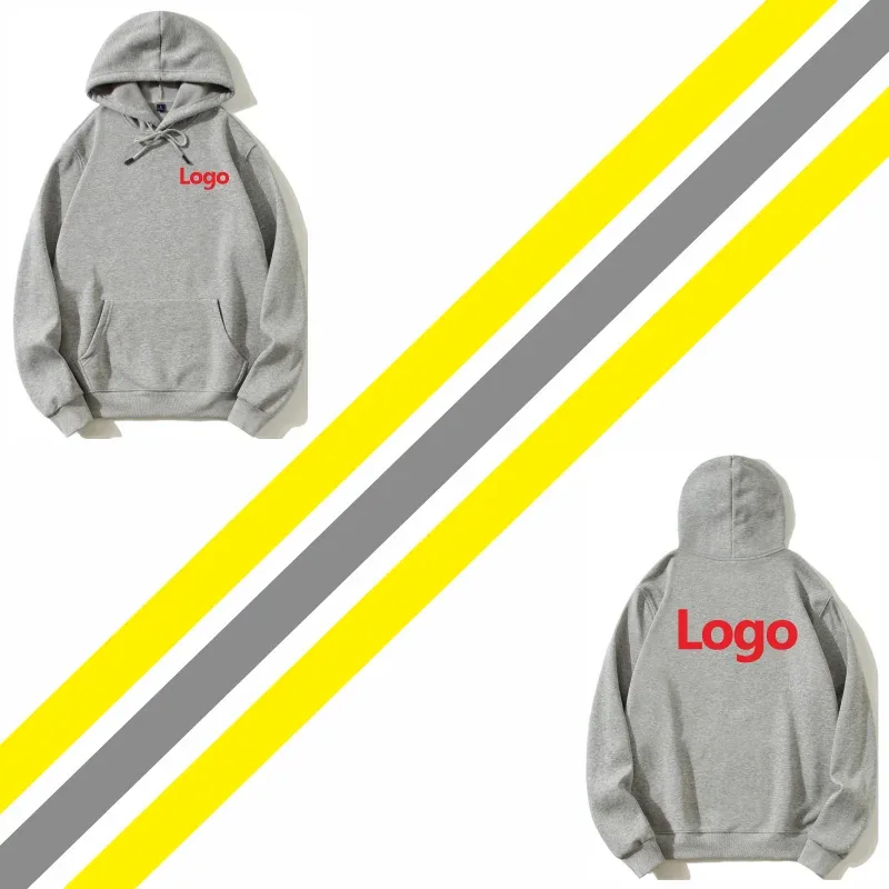 Modischer Druck, hochwertiger Kapuzenpullover, individuelles Logo, persönliche Gruppenmarke, Stickerei für Männer und Frauen, dicker Pullover aus 100 % Baumwolle, Fleece — image 6