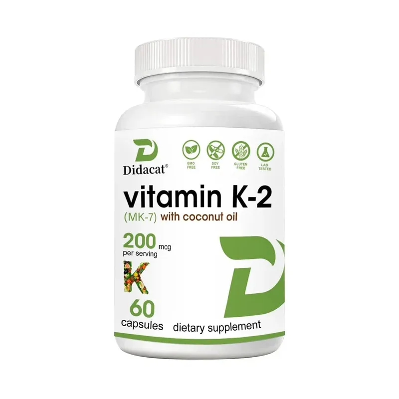 Vitamin K2 (MK-7) 200mcg Softgels Easily Absorbed Vitamin K Supplement - Bone Joint & Immune Support - Non-GMO Certified — image 9
