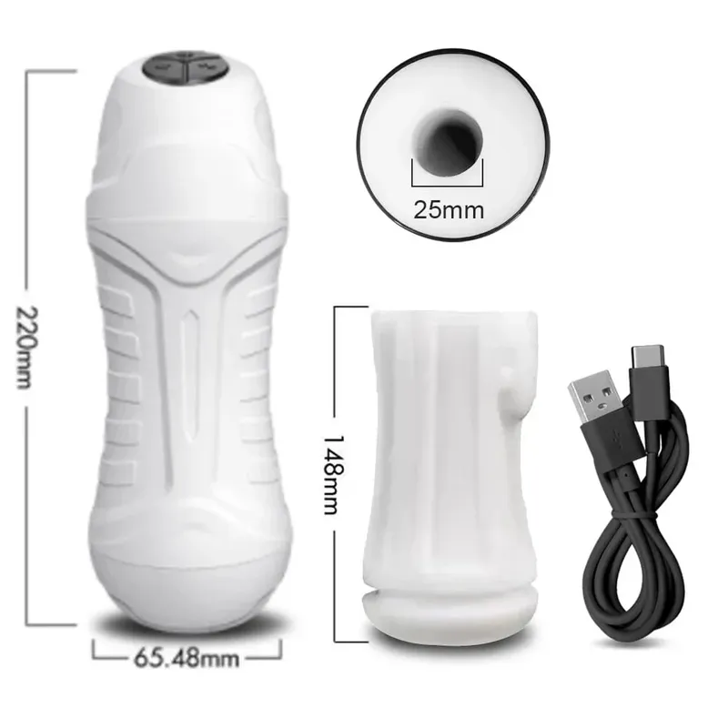 Masturbador masculino automático, potente máquina de succión de mamada con vibración, taza de masturbación de silicona, suministros para adultos, juguete sexual para hombres
