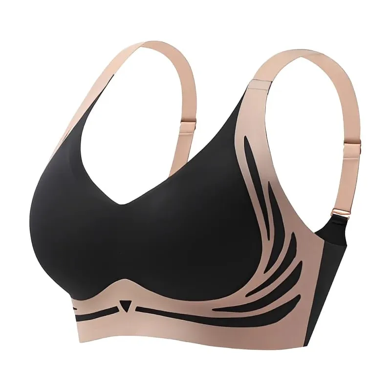 Kvinder Push Up BH'er Sømløst Komfortabelt Englevinger Sæt Trendy Blødt åndbart Undertøj Kvinde No Wire Lingeri Plus Size