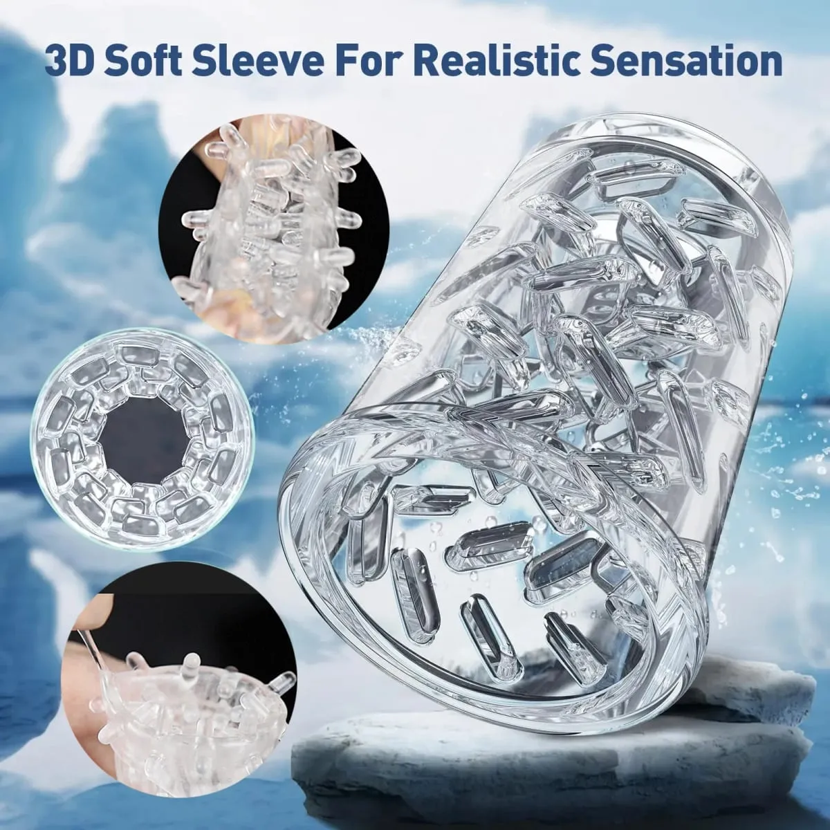 APP Male Masturbation Cup Auto Rotating Belt 10 Push Rotating Hands Free Electric Penis Pump Vision Sex Toy Male Sex Machine 18+