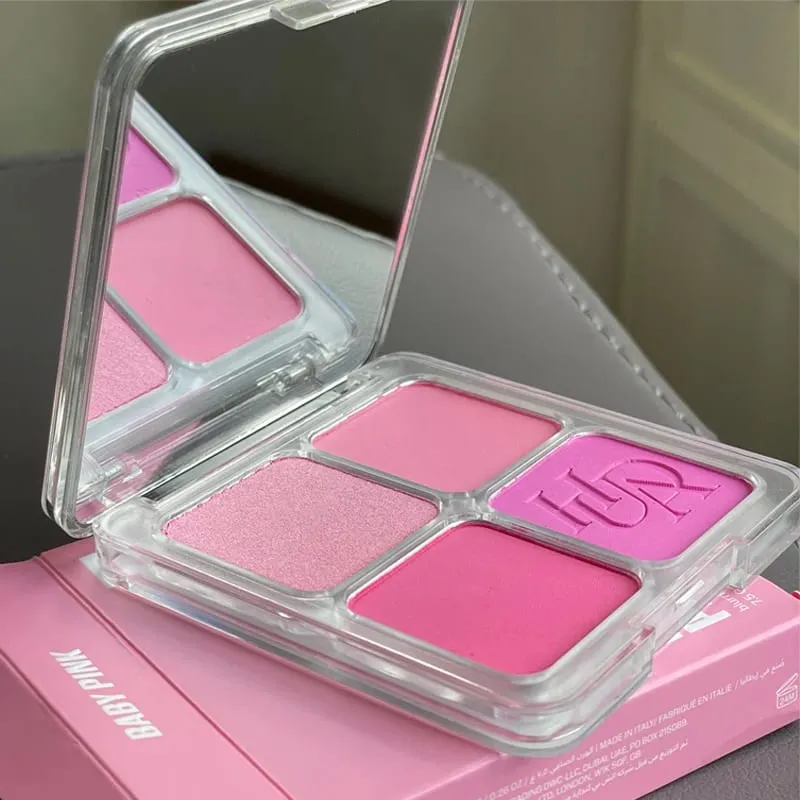 Hot Selling Lipstick Mirror Long-acting Moisturizing and Nourishing Lip Gloss Matte 4 Color Powder Blusher Cosmetics — image 7