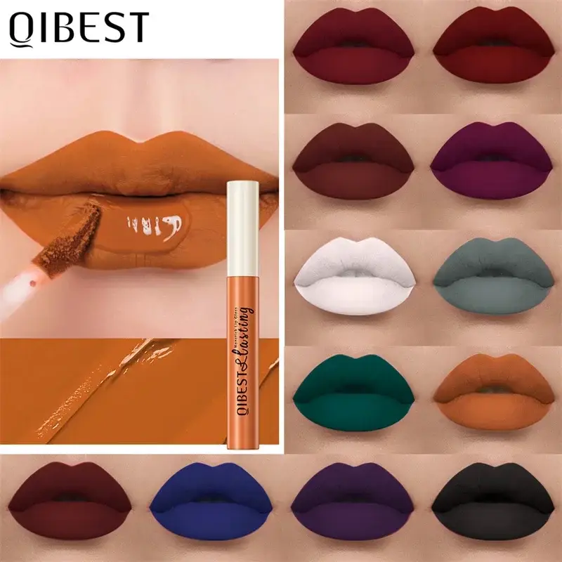 24 Colors Matte Liquid Lipstick Waterproof Long Lasting Velvet Red Lip Gloss Tint Makeup Cosmetic Lipsticks Lipglosses — image 2