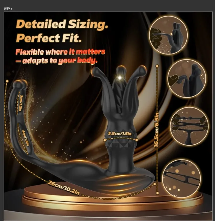 Vibrador masajeador de próstata Anal masculino, consolador de empuje con Control remoto, tapón Anal vibratorio con anillo para pene, Juguetes sexuales para hombres y mujeres — image 5