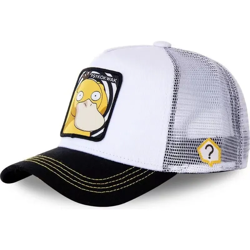Pokemon High Quality Embroidery Baseball Cap Pikachu Gengar Snorlax Psyduck Anime Adjustable Breathable Mesh Hat Cosplay Gifts — image 9