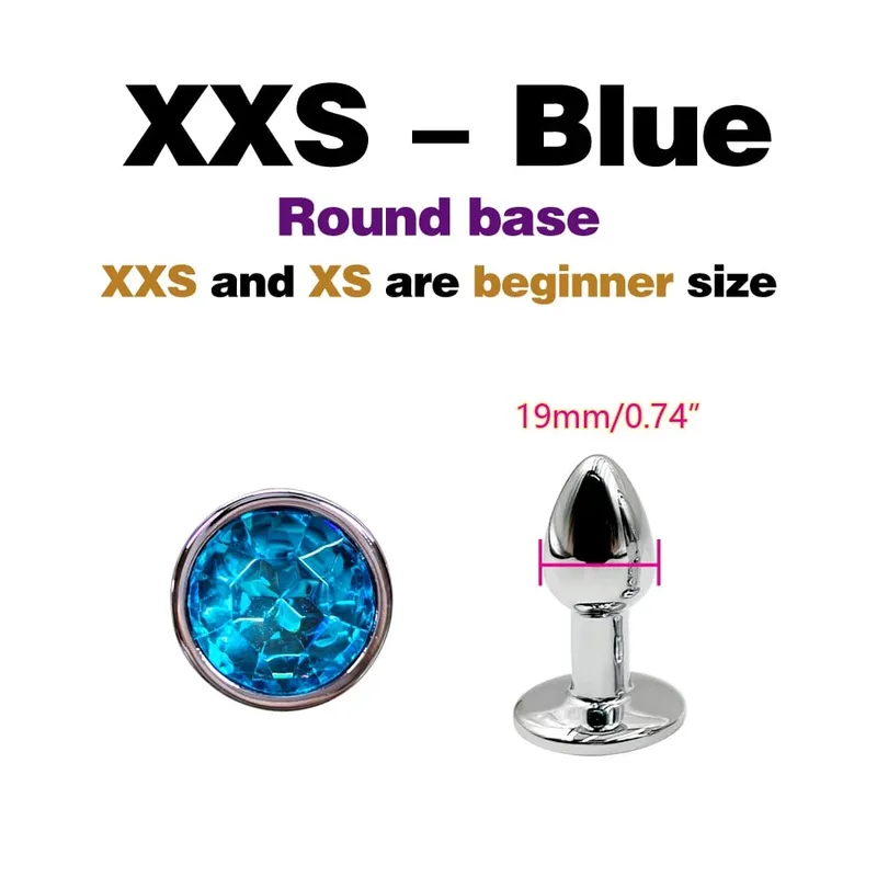 Metal Anal Plug With Gem Base Beginner To Expert 5 Size Butt Plug G-Point Massage Dildos Female/Male Couples Adult Sex Toys — image 14