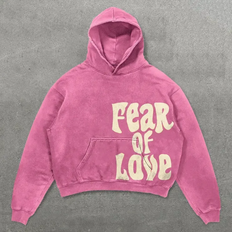 Harajuku Thickened letter print Oversized Hoodie Y2k Goth Hoodies Women Streetwear Tops Sweatshirt grunge Clothes Men Clothing — image 5