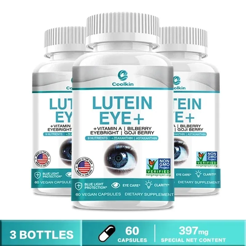 Lutein Capsules - with Zeaxanthin and Bilberry Extract - Supports Eye Health Helps Relieve Eye Strain Improve Vision Health — image 11