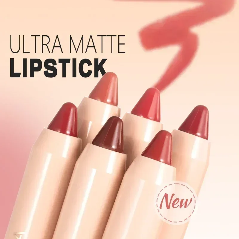 Nude Brown Lipliner Pen Waterproof Sexy Red Matte Contour Tint Lipstick Lasting Non-stick Cup Lipliner Pen Lips Makeup Cosmetic — image 4