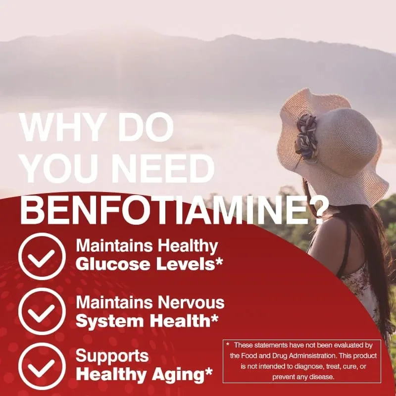 Benfotiamine - Helps Maintain Healthy Glucose Metabolism and Supports Nervous System HealthSupplements
