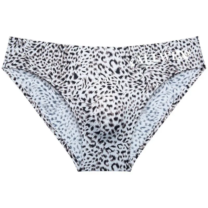 Choice Ropa interior hombre 3D convex pouch calzoncillos hombres leopard print sissy gay man underwear ice silk sexy tоy mens — image 3