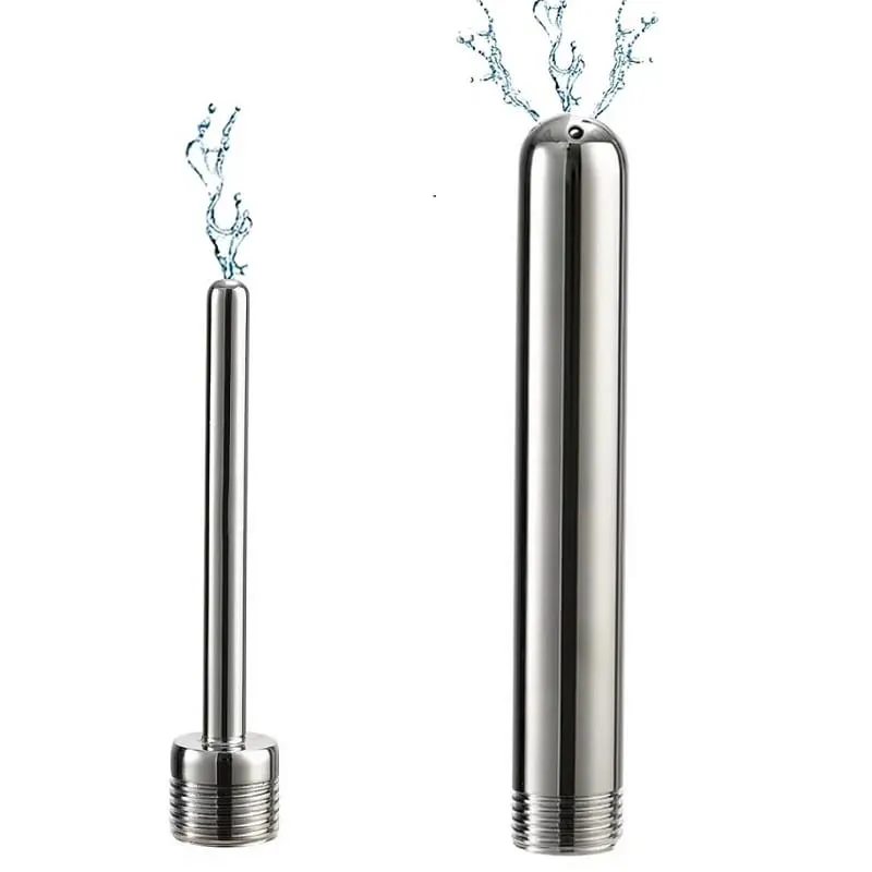 Stainless Steel Douche Enema Syringe Anal Plug Shower Cleaning Set Metal Enema Anal Butt Plug Nozzle Tip Attachment Gay Man — image 1
