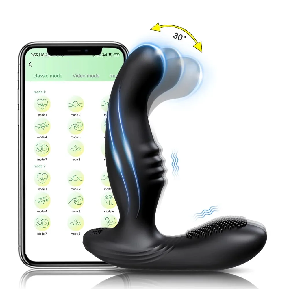 APP Control Male Wiggle Prostate Massager Anal Vibrator for Men Gay Swing Butt Plug Perineum Stimulator Sex Toy for Men — image 1
