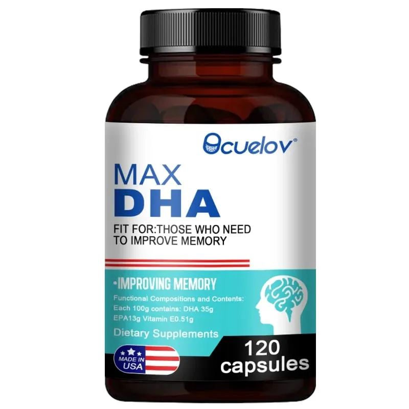 Bcuelov MAX DHA-enhance Memory Protect Eyesight Intelligence Activate Brain Cells Improve Brain Fatigue Dietary Supplement — image 9