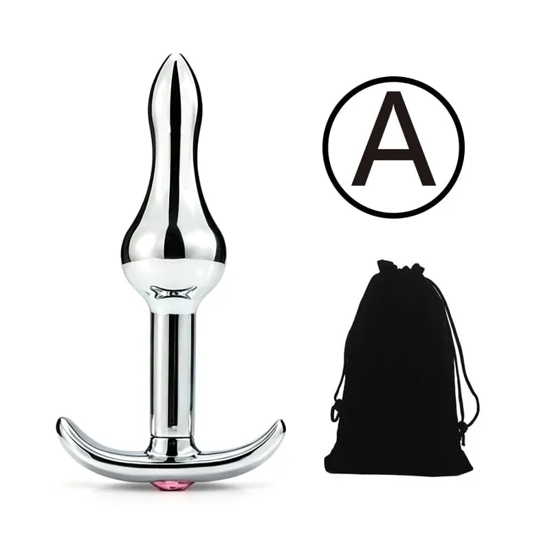 Metal Anal Boncuk Butt Plug Seti Giyilebilir Dış Mekan Küçük Büyük Anal Plug G Spot Yapay Penis Eklemek Vajina Anüs Seks Oyuncak