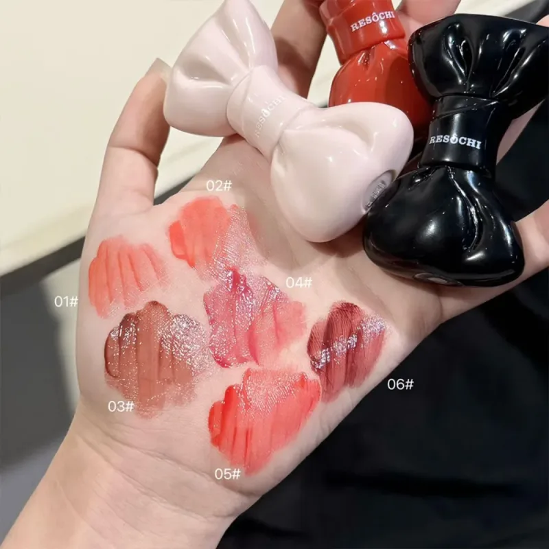 Tubo di prua Specchio acquoso Tinta per labbra Dolce Grigio Rosa Lucidalabbra idratante Vetro Lucido Smalto per labbra impermeabile Labbra carnose Cosmetici — image 6