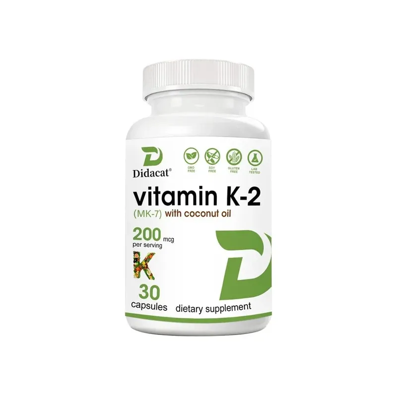 Vitamin K2 (MK-7) 200mcg Softgels Easily Absorbed Vitamin K Supplement - Bone Joint & Immune Support - Non-GMO Certified — image 8
