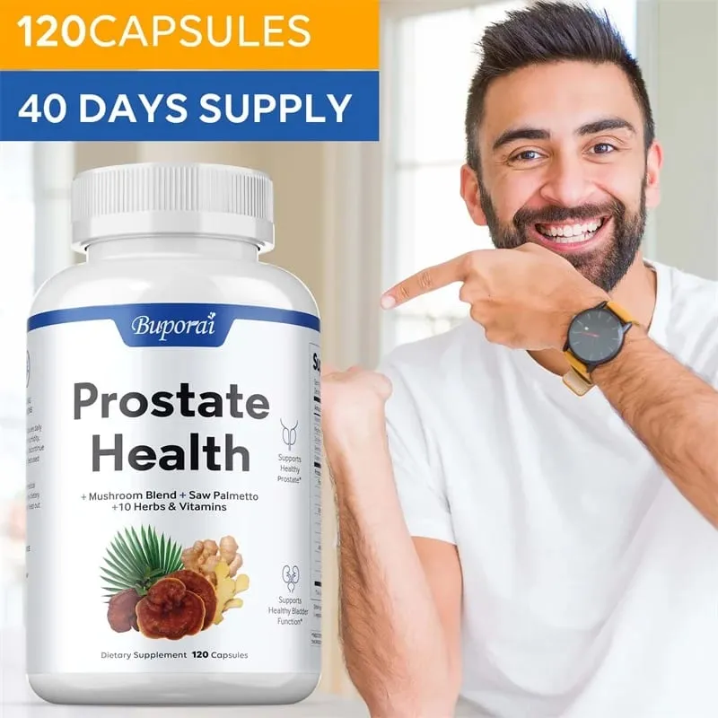 Prostate Health - Support Prostate and Heart Health Enhance Immunity Antioxidant Scavenger Free Radicals 120 Capsules