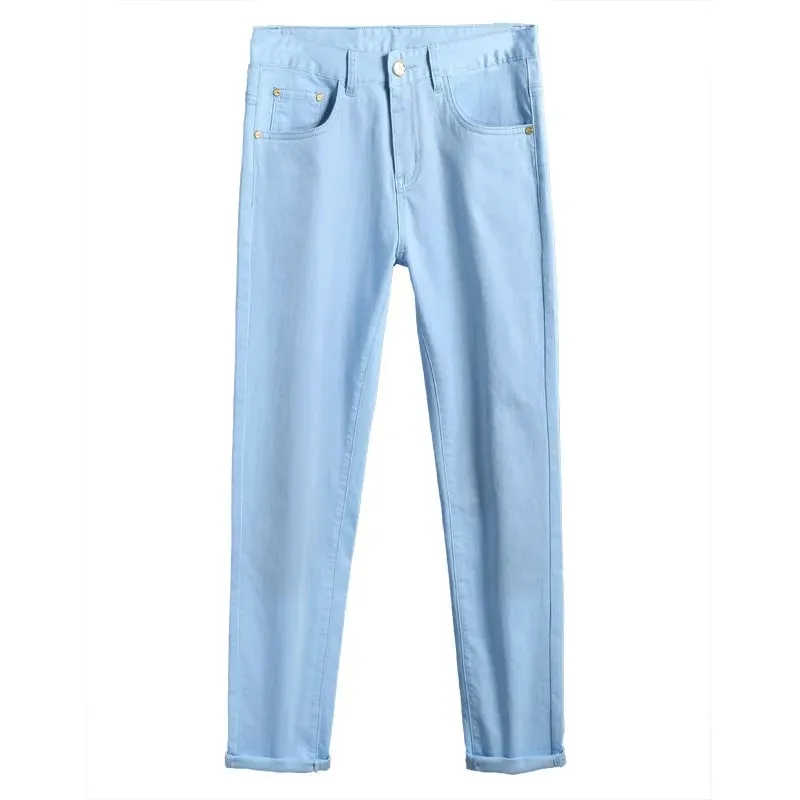 Business Men's Jeans Luxury Brand High Quality Trouser Summer Light Male Pants Fashion Casual Baggy Straight Denims Beige Pants — image 5
