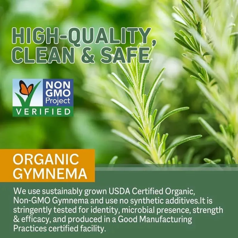 Organic Gymnema - Enhance Pancreatic Function Promote Intestinal Health and Absorption Balance Health Levels Non-GMO — image 5