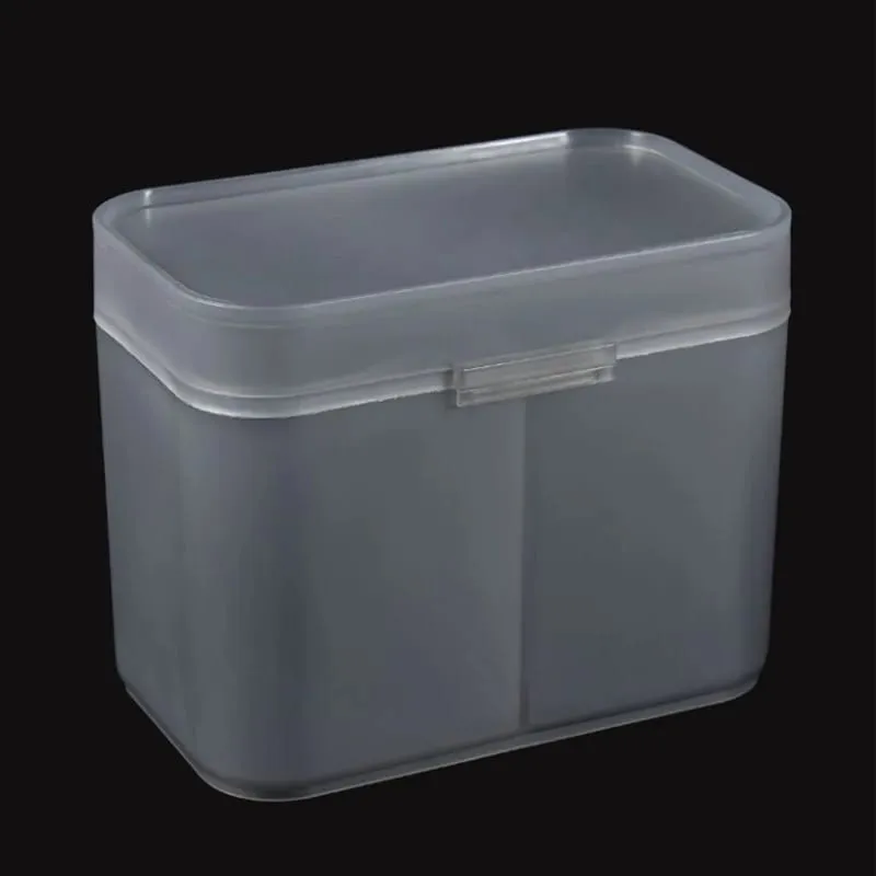 Cotton Pads Swab Nail Wipes Makeup Brushes Organizer Storage Box Holder Container Case Independent Double-Compartment — image 8