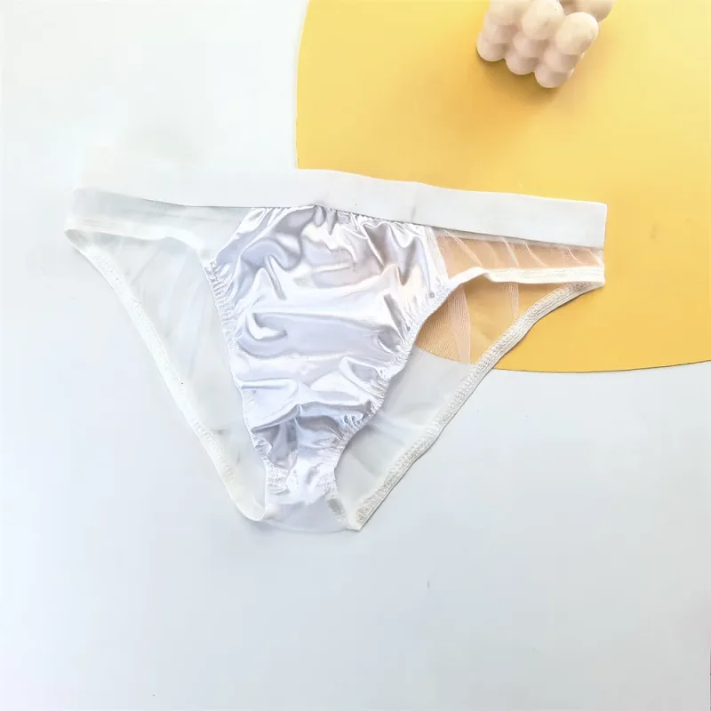 Seluar Dalam Lelaki Sutera Satin Berkilat Seksi Seluar Dalam Jaring Lutsinar Seluar Dalam Lelaki Bernafas Cepat Kering — image 19