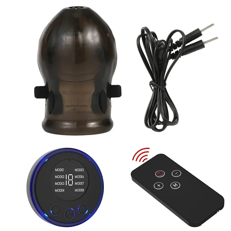 Electro Shock Penis Ring Electric Penis Enlarger Massage Penis Ring Adult Themed Toys Electrocal Stimulate Sex Toys For Men — image 12
