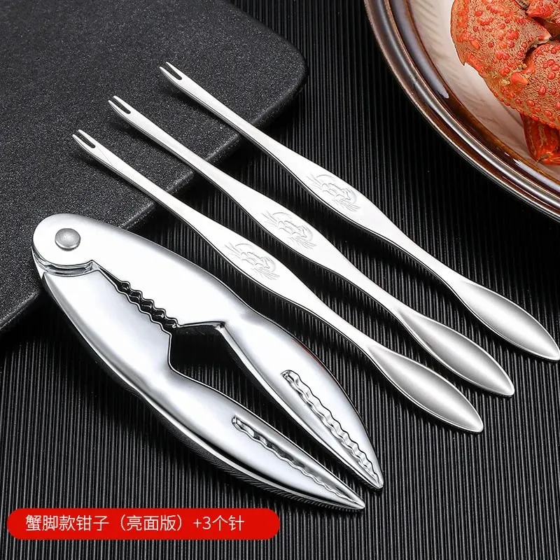 Seafood Tools Multi functional Zinc Alloy Claws Crab Needles Crab Scissors Kitchen Seafood Tools — image 16
