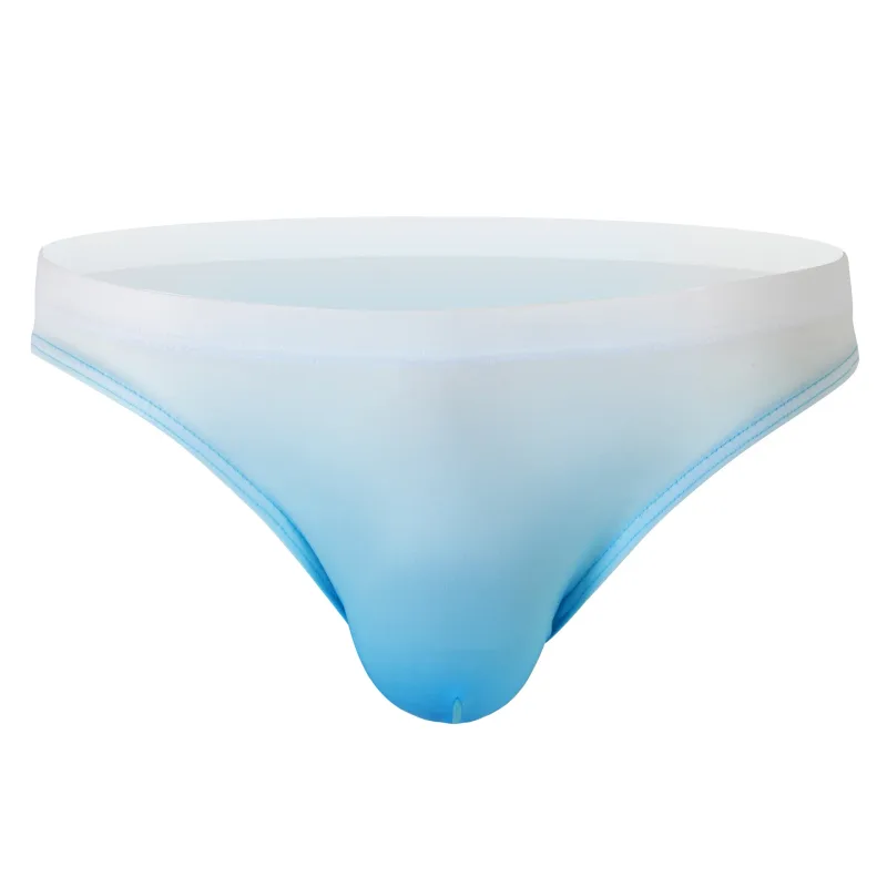 Men Underwear Briefs Shorts Bikini Homme Slip Gradient Milk Silk Panites Man Low Rise U Convex Pouch Underpant Cueca Calzoncillo — image 1