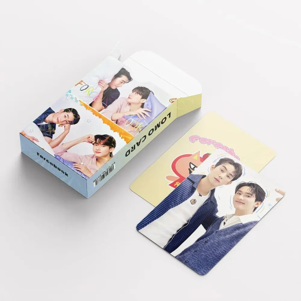 92PCS Forcebook Thai Star Photo Cards Set with Stickers - Force & Book LOMO Collectible Cards for Scrapbook & Fan Support