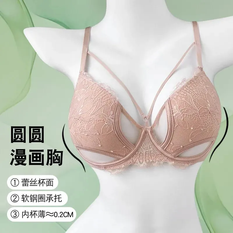 1. BANERDANNI Sexy Pure Desire Bra Set Big Bust Minimizer Push Up Side Support Anti Sagging Anti‑widening Lingerie Hot Sale Best — image 11